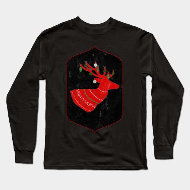 Red Stag Long Sleeve T-Shirt by Sybille